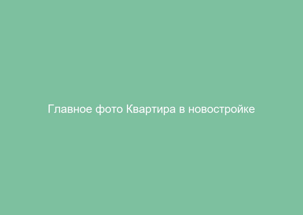 Квартира в новостройке