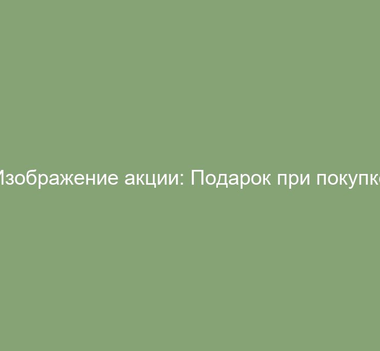 Подарок при покупке